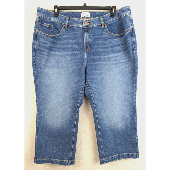 Lane Bryant Denim - Lane Bryant sz 20 Jeans Mid Rise Straight Crop signature fit flex magic 1734